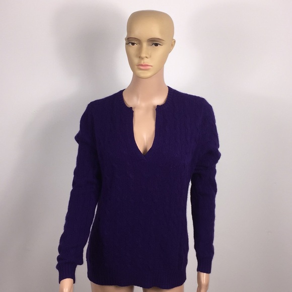 Ralph Lauren Sweaters - Ralph Lauren black label XL knit sweater cashmere